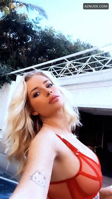 Lottie Moss Sexy Flashes Her Nude Tits In Red Lace Lingerie On A Recent Photoshoot Aznude