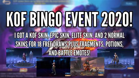 Kof Bingo Event Free Draws Kof Epic Elite