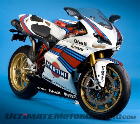 Ducati 1098 With Custom Martini Paint Scheme Motos