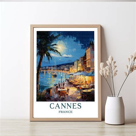 Cannes France Travel Poster Immerse Yourself in Masterpiece Cannes Wall