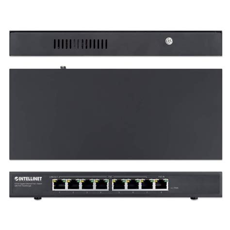 PoE-Powered 8-Port GbE PoE+ Switch w/ PoE Passthrough (561679 ...