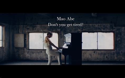 Mao Abe 阿部真央 On Twitter このあと正午より 「dont You Get Tired」music Videoが