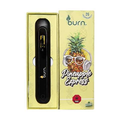 Burn Pineapple Express Gram Disposable Vapes Sativa Dominant