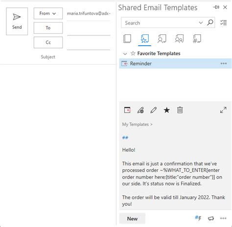 Using What To Enter Macro In Outlook Templates