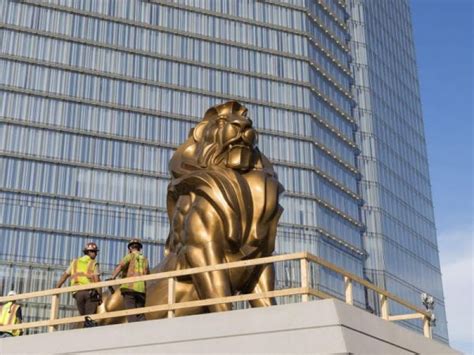 MGM Lion in Place at Soon-to-Open MGM National Harbor | Old Town ...