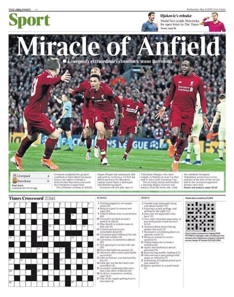 Miracle Of Anfield How The World Reacted To Liverpools Night Of