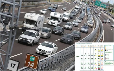 Previsioni Del Traffico Luglio Le Giornate Da Bollino Giallo E