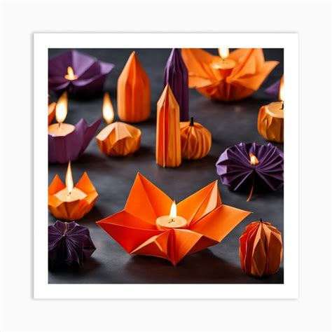 Origami Paper Lanterns Art Print by Pat4U - Fy