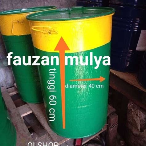 Promo Drum Kaleng Tong Sampah Drum Tempat Sampah Diskon Di Seller