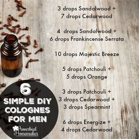 Diy Essential Oils Colognes For Men Essential Oil Cologne Diy