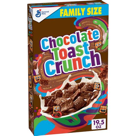 Cinnamon Toast Crunch Breakfast Cereal Crispy Chocolate Cinnamon Cereal 195 Oz