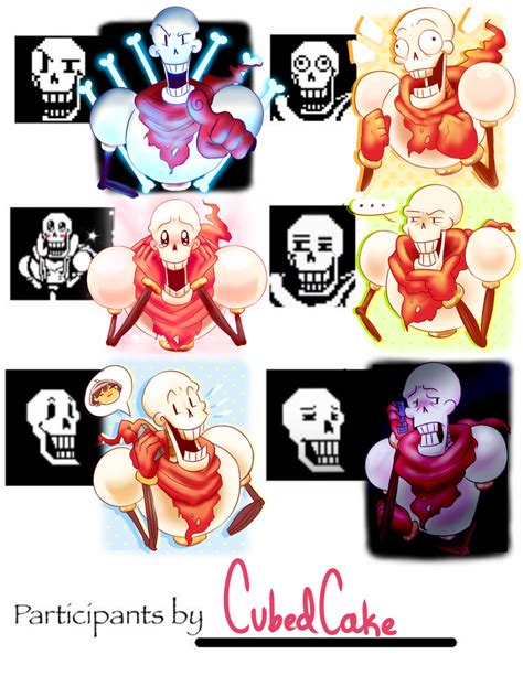 Papyrus Expression Meme Challenge by CubedCake on DeviantArt