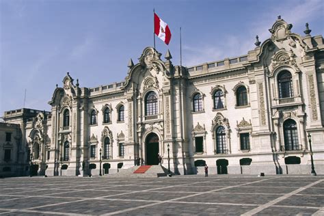 The Plaza De Armas In Lima