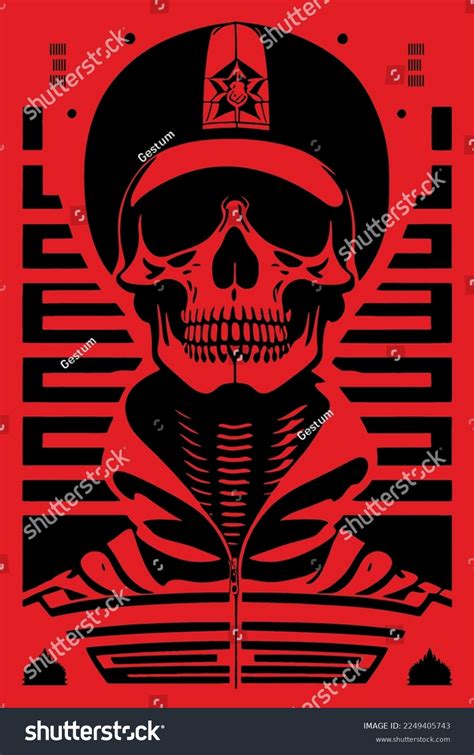 Skeleton Military Uniform Drawn Tattoo Style Stock Vector (Royalty Free) 2249405743 | Shutterstock