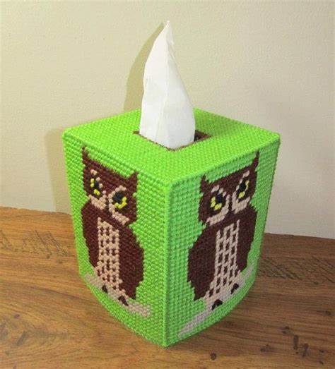 Owl Tissue Box Cover Owl Design Tissue Topper Owl Room Cajas