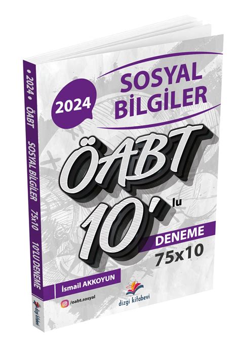 Dizgi Kitap 2024 Öabt Sosyal Bilgiler Öğretmenliği 75x10 Deneme Ismail