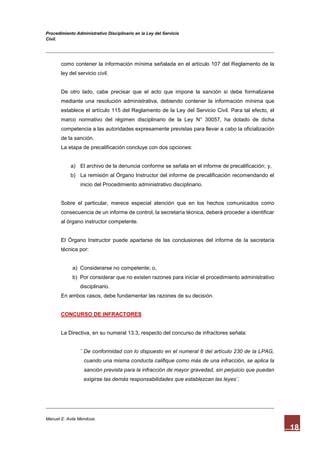 Procedimiento Administrativo Disciplinario PDF