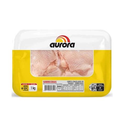 Sobrecoxas De Frango Aurora Congelado Bandeja Kg Mikami