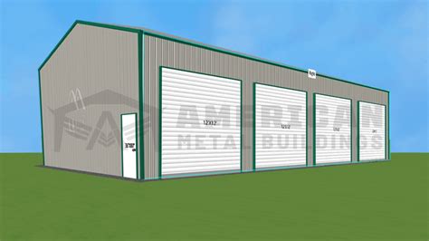 X Vertical Roof Metal Garage American Metal Buildings