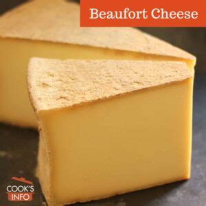 Beaufort Cheese - CooksInfo