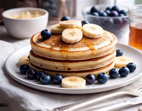 Pancakes Aux Bananes Et Myrtilles Une Recette Savoureuse Et Nutritive