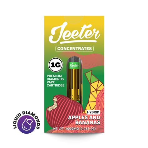 Jeeter Jeeter Concentrates Diamonds Vape Cartridge Apples And Bananas