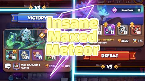 Rush Royale Pvp Insane Maxed Talent Meteor Vs Maxed Necro Tesla Youtube