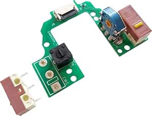 Uqezagpa Hot Swap Mouse Motherboards Pcb Button Board With Micro Switches Gold Mouse Encoders