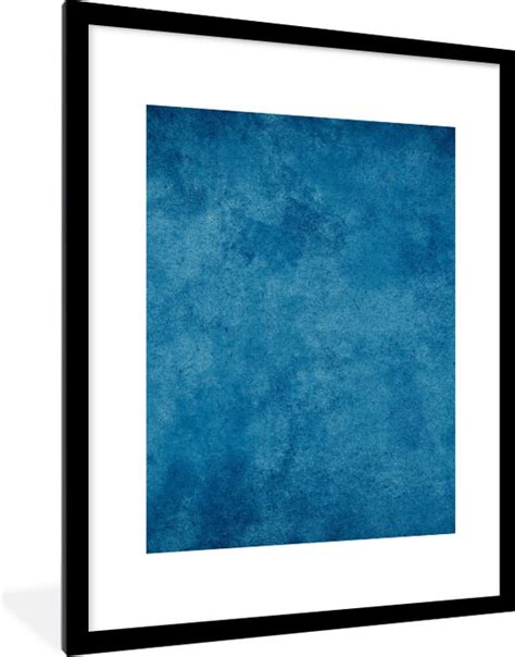 Fotolijst Incl Poster Beton Blauw Vintage Structuur