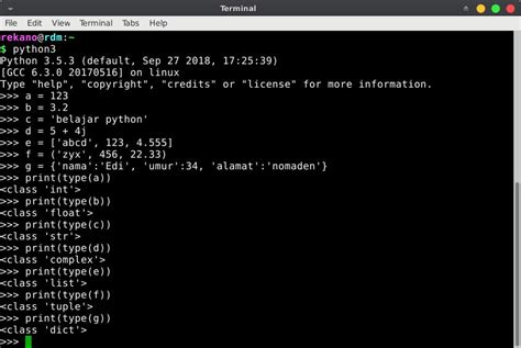 Belajar Python Dasar Mengenal Variabel Dan Tipe Data Python Ediweb Dev