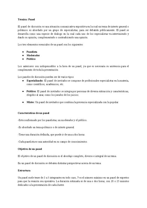 Que Es Un Panel 4