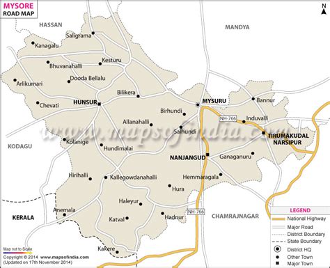 Mysore Road Map