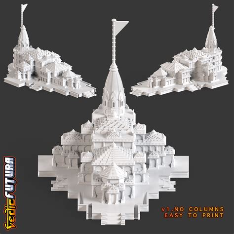 [New Version!] Ayodhya Ram Temple - No Supports Required! Easy Print! od autora VedicFutura ...