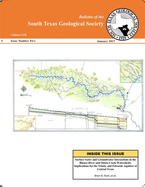 Pdf Surface Water And Groundwater Interactions In The Blanco River