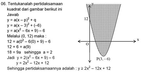 Contoh Soal Fungsi Kuadrat Dua Variabel