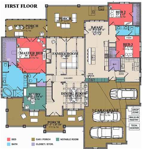 5 Bedroom House Plans & Floor Plans