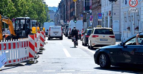 Baustelle In Saarbr Cken Gefahren Und Probleme F R Radfahrer Und Fu G Nger