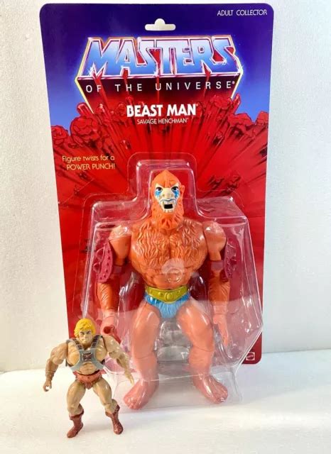 Beast Man Giant 12” Motu Masters Universe Mattel 2014 Jumbo Sealed Moc