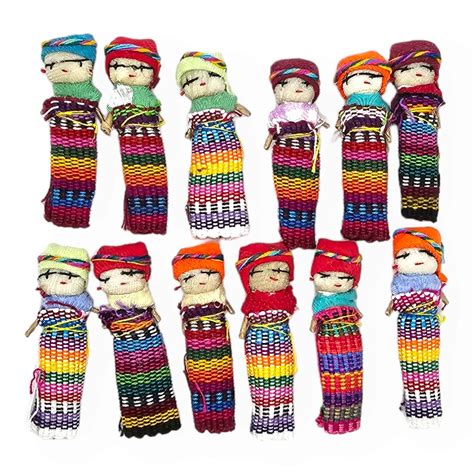 Guatemalan Worry Dolls Set Of 3 6 9 And 12 Anxiety T Mayan Trouble