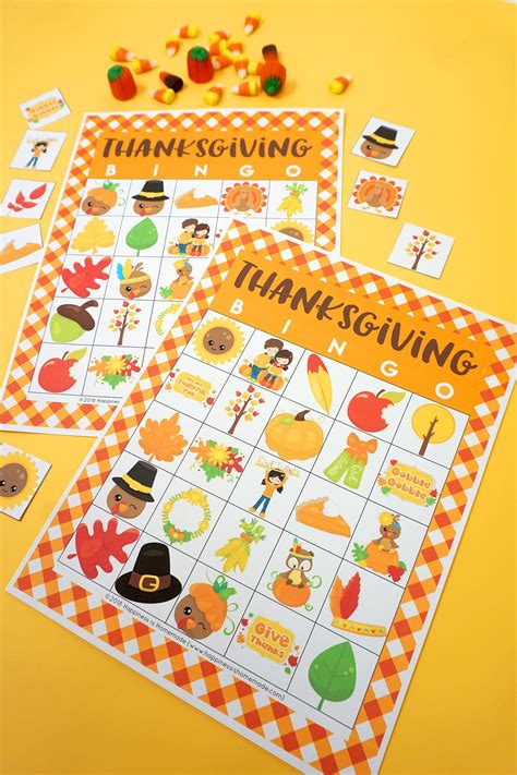 Free Printable Thanksgiving Bingo Cards - Happiness is Homemade