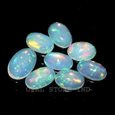 X To X Mm Stunning Natural Ethiopian Opal Lots Opal Welo Fire