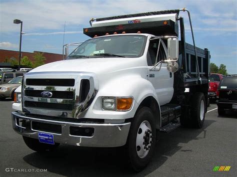 2008 Oxford White Ford F750 Super Duty XL Chassis Regular Cab Dump Truck #11256281 | GTCarLot ...