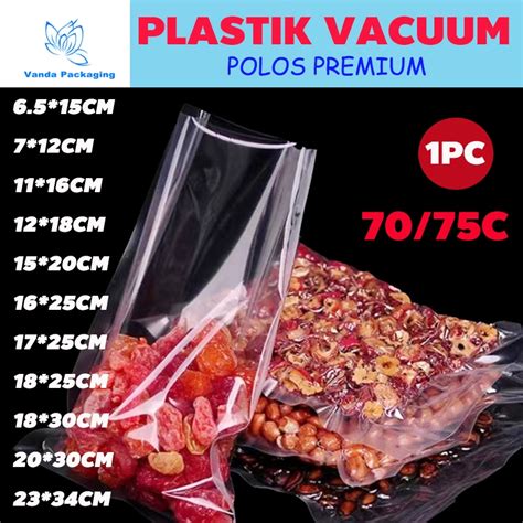 Jual 1 PCS Plastic Vacum Polos VakuPlastic Vacum Polos Vakum Plastik