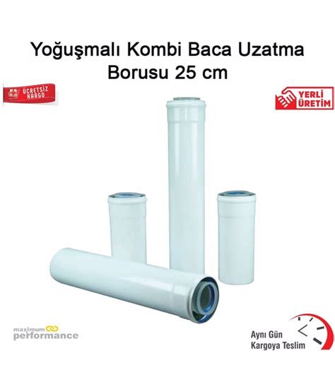 Yoğuşmalı Kombi Baca Uzatma Borusu 25 Cm