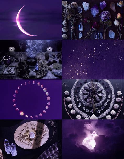 Purple Moon Witch For Anon Witch Aesthetic Purple Aesthetic Witch