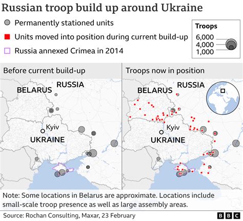 Ukraine Conflict Where Are Russia S Troops BBC News