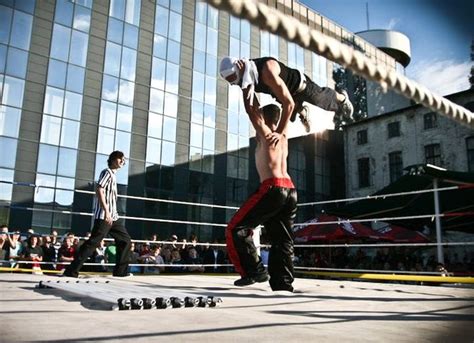 Hungarian Wrestlers Go Hardcore 42 Pics