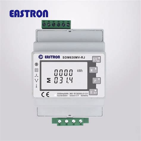 SDM630MCT RJ 3 Phase RS485 Modbus RTU 333mV 100mV CT Connected Plug