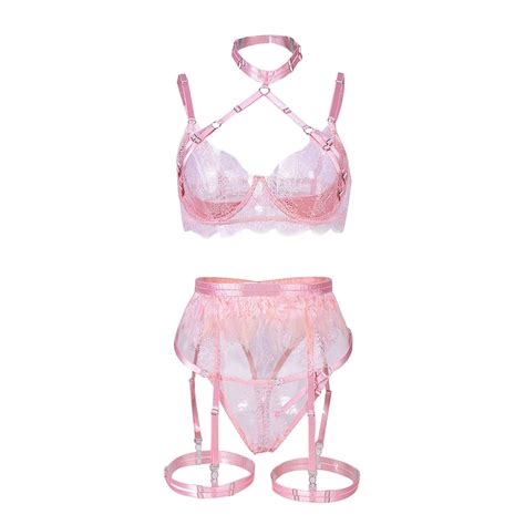 YOTMKGDO Valentines Day Lingerie Womens Cosplay Lingerie Set Lace