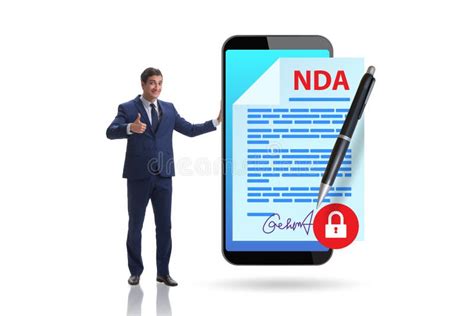 Businessman In Non Disclosure Agreement Concept Stock Image Image Of